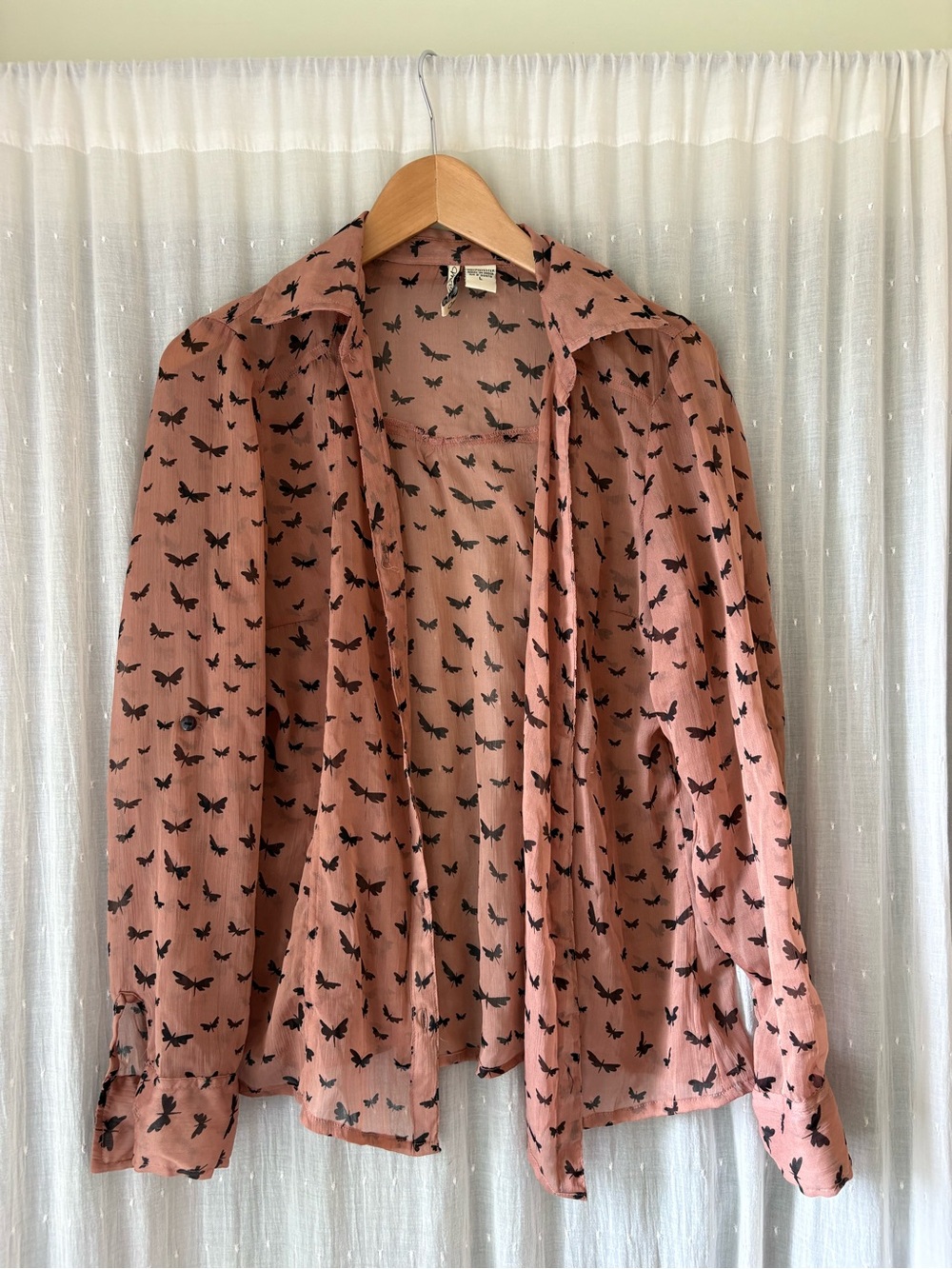 Bella D. Dusty Pink Button down